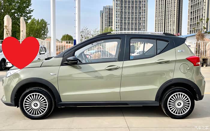 【图】颜值控的你——ec3复古卡其绿改色来啦~_北汽新能源ec3论坛