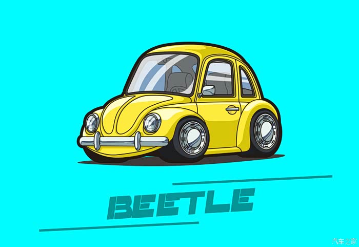 回复: 97 汽车插画论坛 汽车插画,看到不一样的他~ 1951年甲壳虫