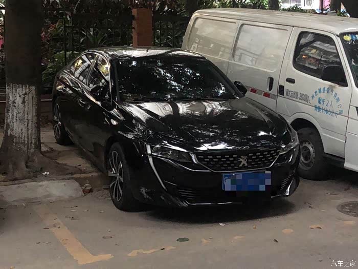 【图】今日在小区见到黑色508l_标致508论坛_汽车之家论坛