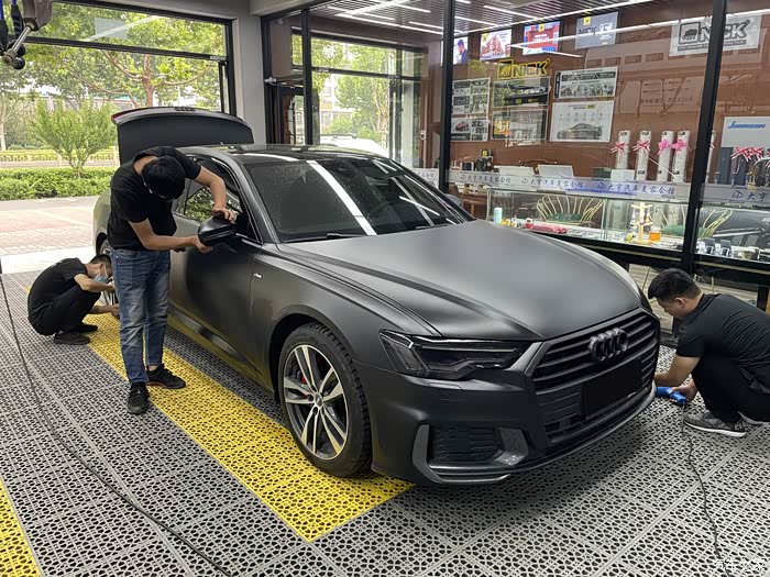 全民用车记玩车小白提全新奥迪a6l天云灰不走弯路的改装作业