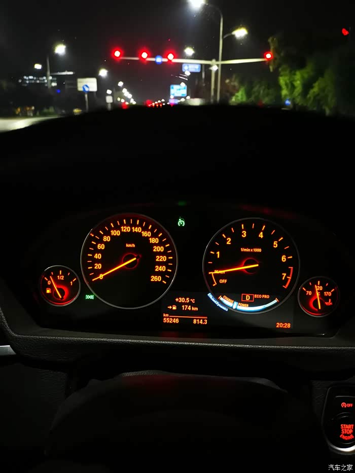 【图】新三加满油表显续航里程极限来比比_宝马3系论坛_汽车之家论坛