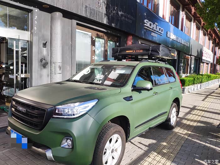 【图】哈佛h9安装拓乐横杆加yakima迷彩车顶帐篷_哈弗h9论坛_汽车之家