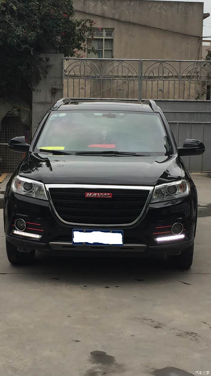 h6改装开始(运动起航之二—中网贴膜动感黑 雾灯电镀激情红)