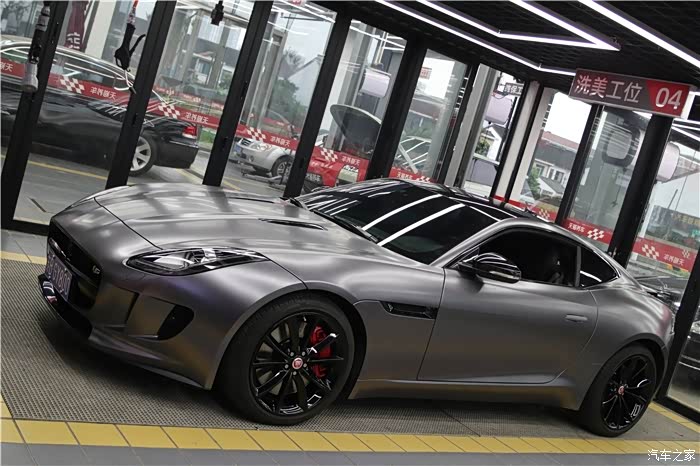 【图】小红豹改色金属钛灰,帅气逼人_捷豹f-type论坛_汽车之家论坛