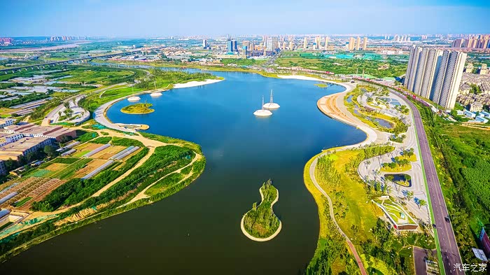 平沙落雁观流云,沣河金湾看晚霞--初秋亲水戏沙纳凉遛弯好去处