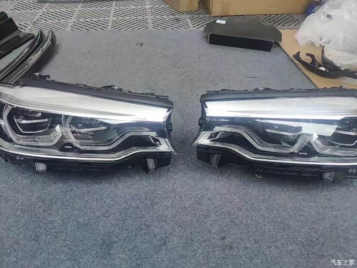 宝马五系勺子大灯