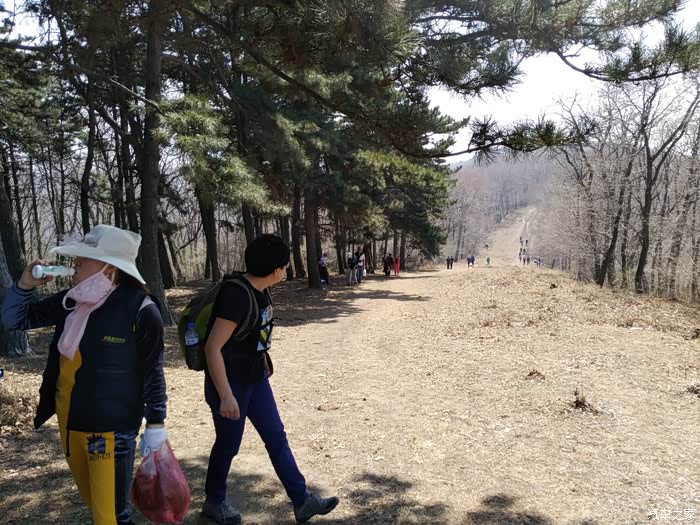 周末自驾九台土门岭马鞍山徙步登山挖野菜累并快乐着