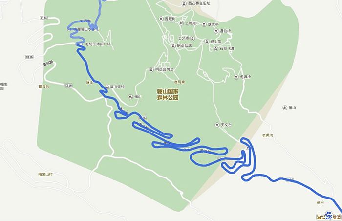 临潼盘山路自驾线路图片