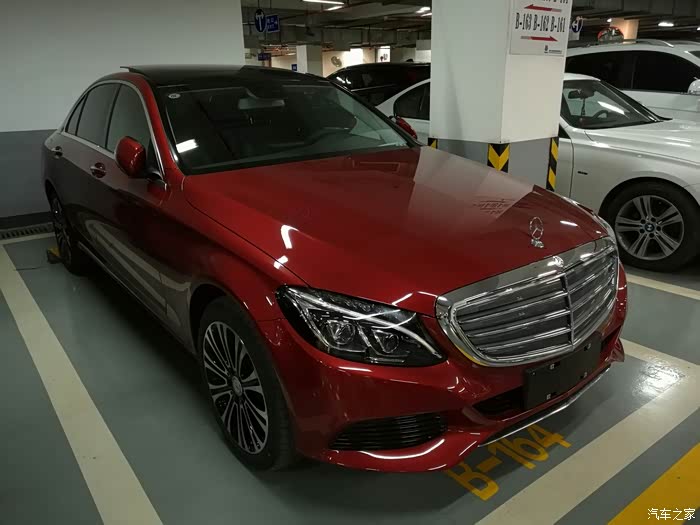 【图】c200l 4matic 红色立标 杨梅坑爆照三张_奔驰c级论坛_汽车之家