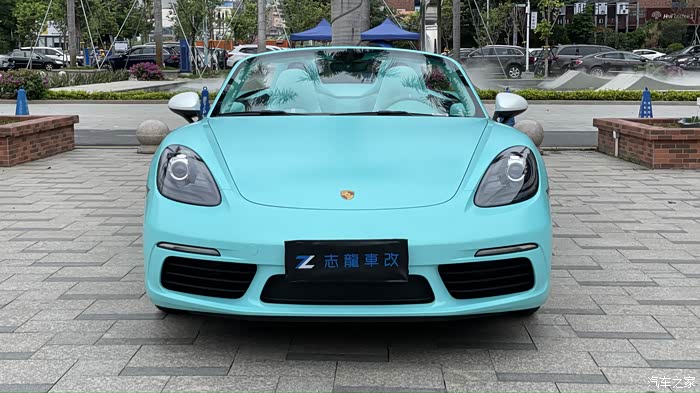 保时捷718改装案例当718遇上蒂芙尼蓝