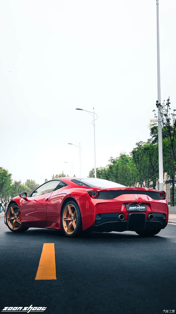 末代v8自吸的告白书法拉利458speciale