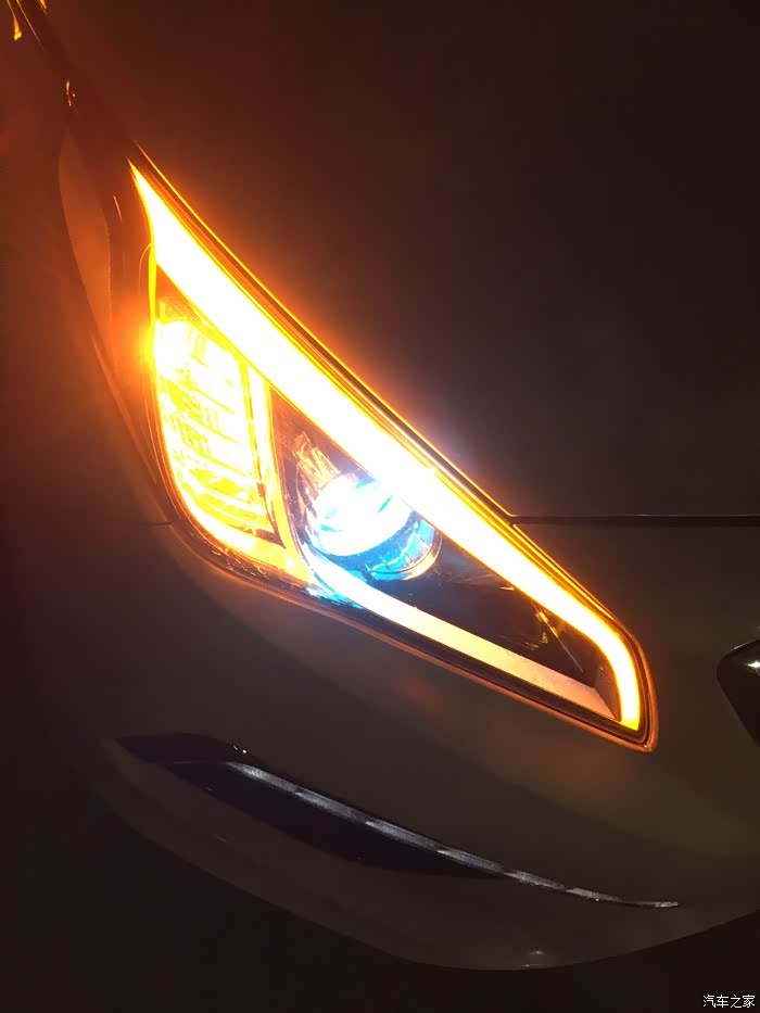 改灯,led白黄双色灯眉,透镜,疝气灯,恶魔眼.