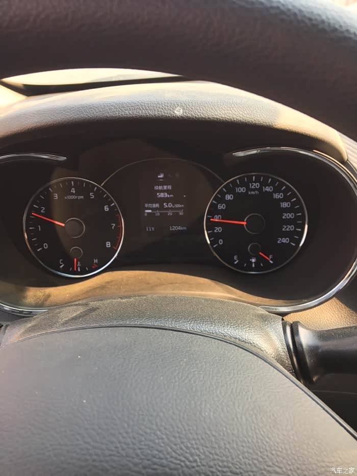 【图】新车一千公里油耗_起亚k3/k3s论坛_汽车之家论坛