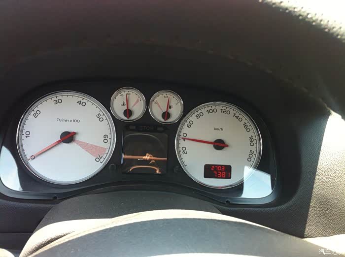 【图】仪表盘异常_标致307论坛_汽车之家论坛