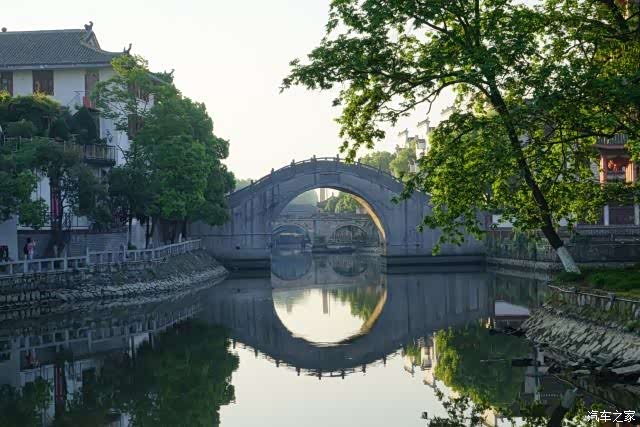 名爵mg6自驾出行,看古桥"三县桥",景色蔚为壮观