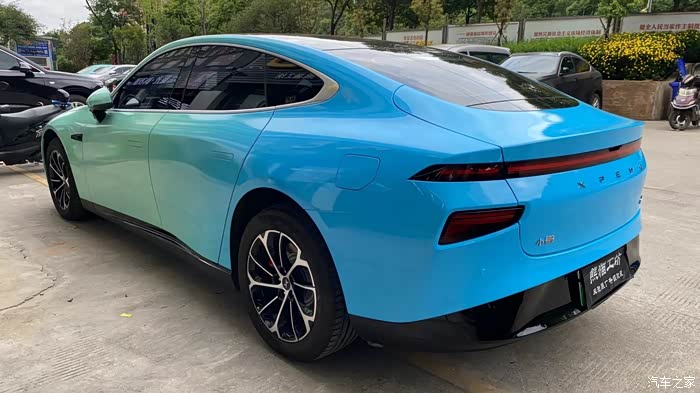 【图】改色膜浅蓝深蓝渐变_小鹏p7论坛_汽车之家论坛