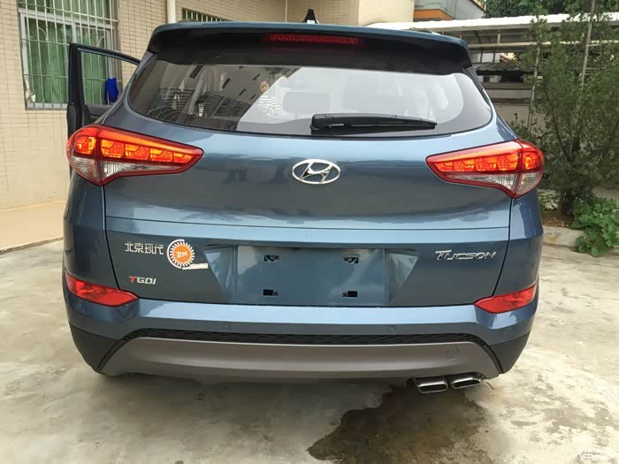 全新途胜碧海蓝提车了