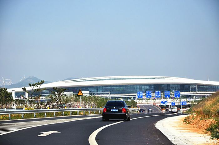 带大家看看烟台新机场蓬莱潮水机场