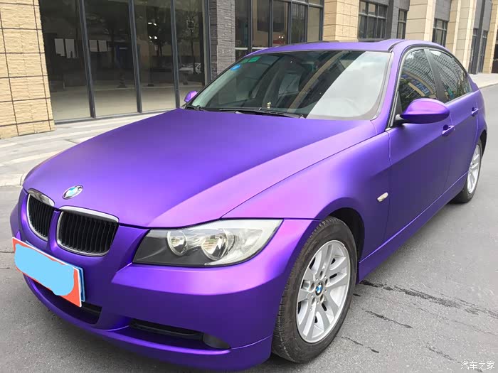 10年bmw318手动爆改车色炫彩一新