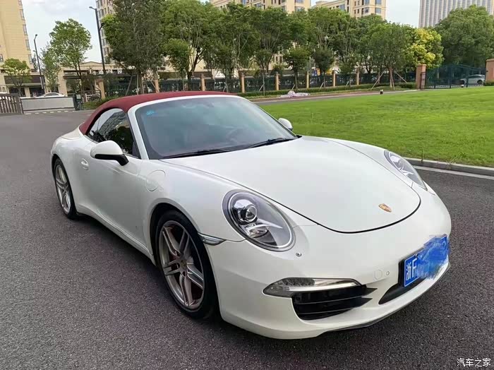 纯14年保时捷911敞篷 排量3.8 公里数6万 浙江牌