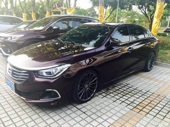 玛德原来酒红ga6换了轮毂后可以这么帅