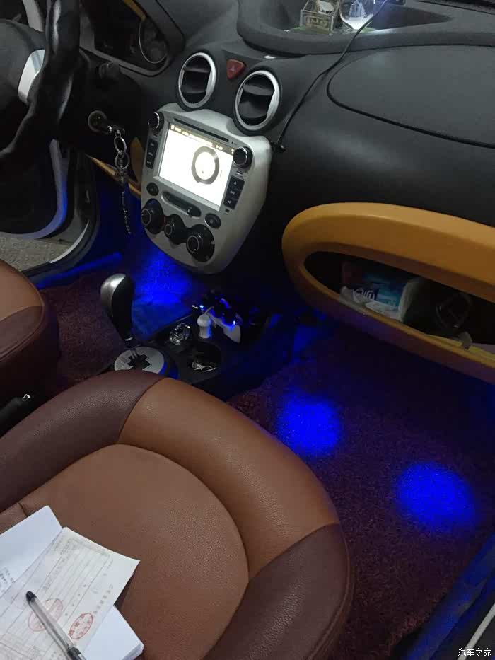 白色奔奔mini全方位改装用车7个月了很不错哦
