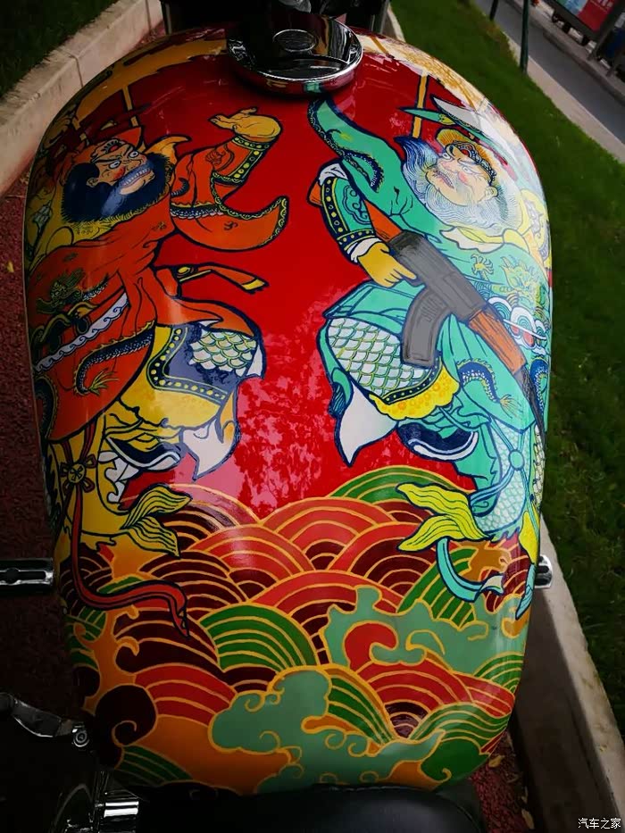 【图】闷骚型的哈雷彩绘(多图)_摩托车论坛_汽车之家论坛