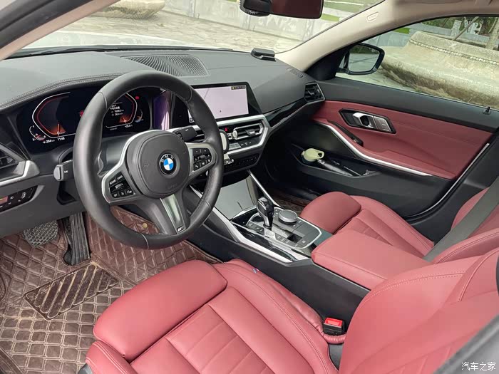 【图】个人出21款320li m运动,白外火山红内,加装无钥匙进入_宝马3系