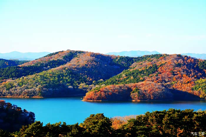 秋水共长天一色抚顺大伙房水库小青岛随拍