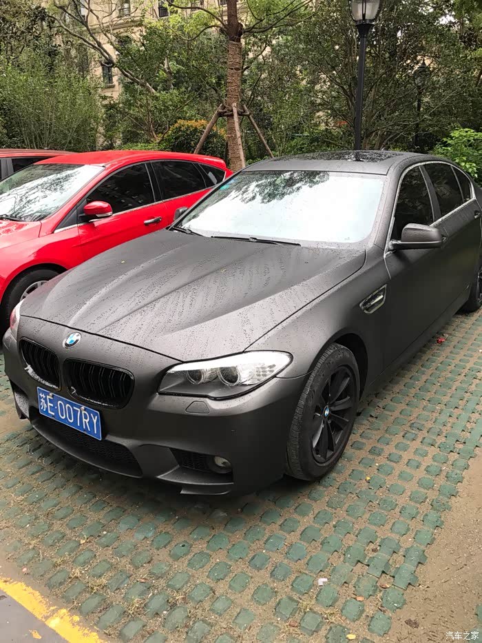 【图】5系改色磨砂灰,请问大家轮毂问题._宝马5系论坛_汽车之家论坛