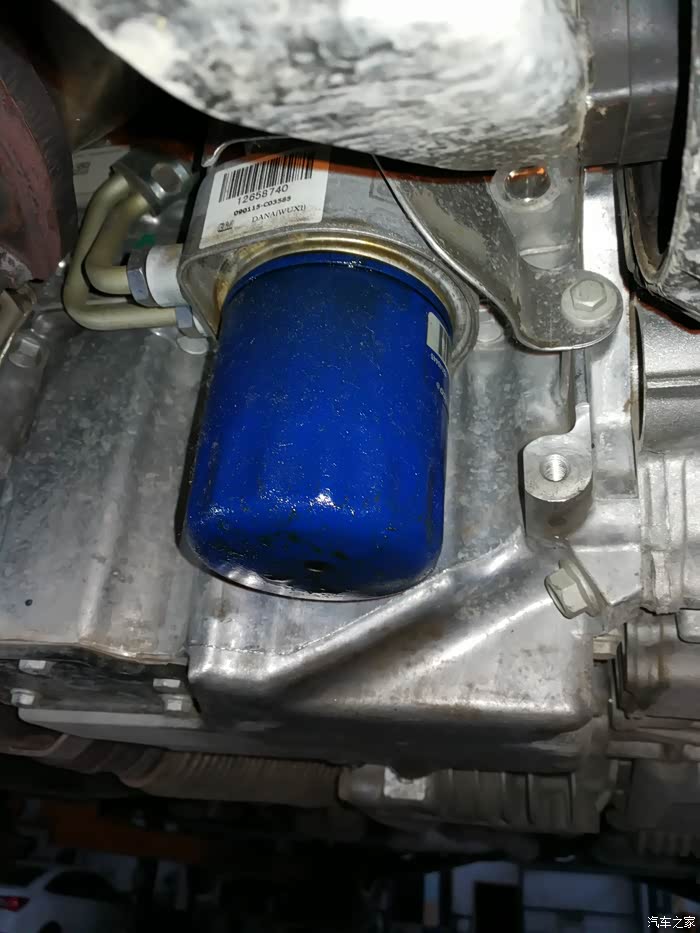 昂科威机油滤芯底座漏油