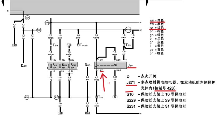 473 | 回复: 55 宝来/宝来经典论坛 谁知道428继电器的火线是哪根?
