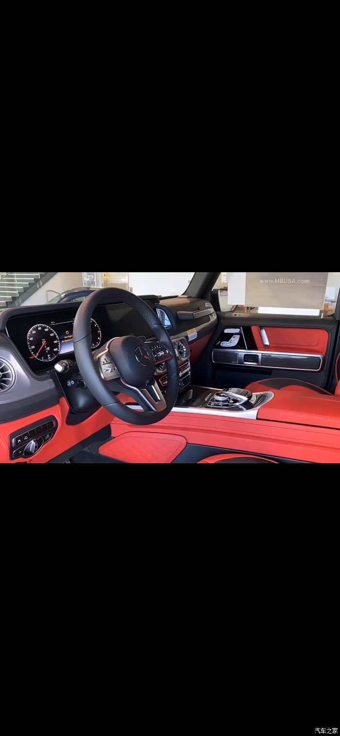 红黑双拼极致奢华奔驰大g内饰一览