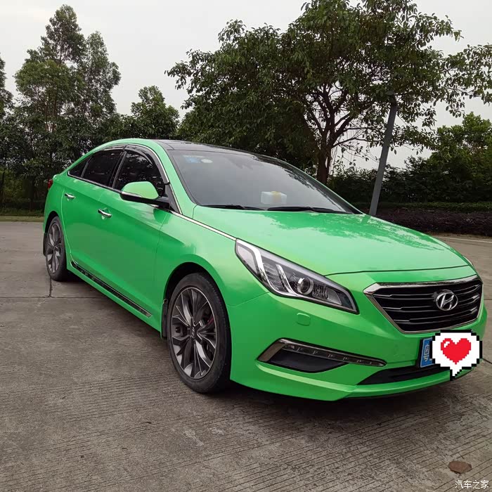 索纳塔九两年改变应该是独一无二的颜色了