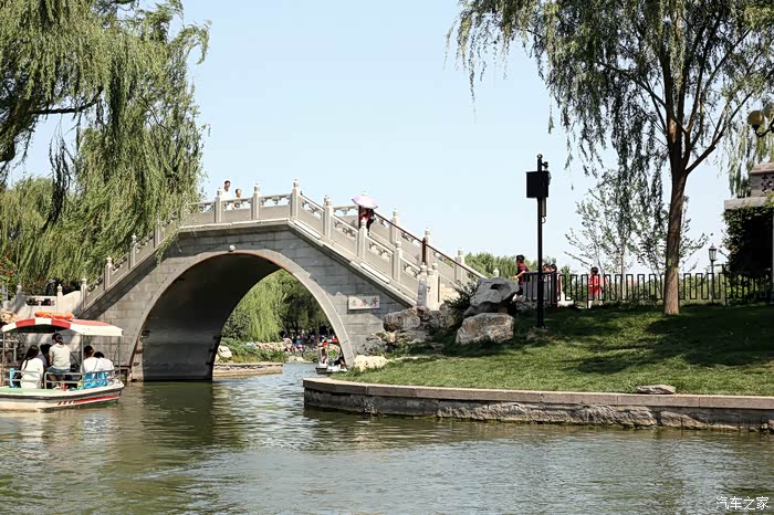 岸上 水上拍摄陶然亭公园三湖美景