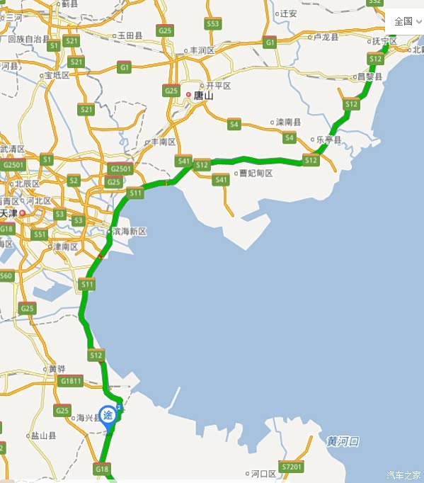 各位车友 最想从山东去秦皇岛想走239省道364省道然后转沿海速情况这