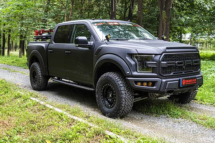 首台福特f150ltd全车改装猛禽外观整车定制喷涂汽车防爆装甲漆