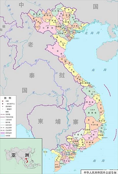 越南老街省保胜县地图图片