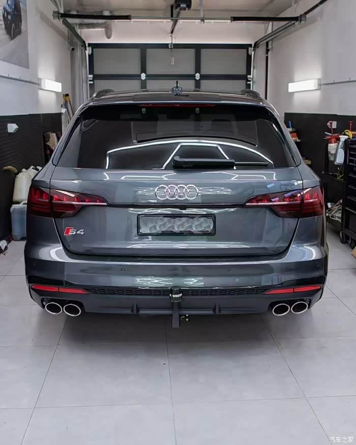 奥迪a4安装德国westfalia拖车钩效果