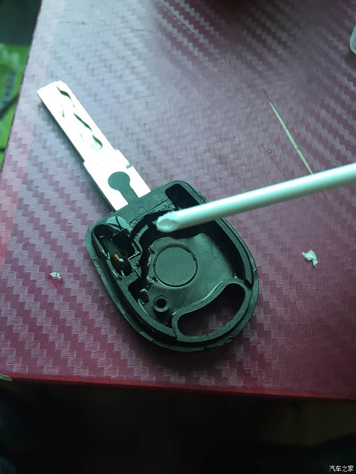 【图】机械钥匙怎么取芯片_桑塔纳论坛_汽车之家论坛