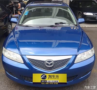 这款是蓝色04款马六,03年月上牌14万公里,卖3.