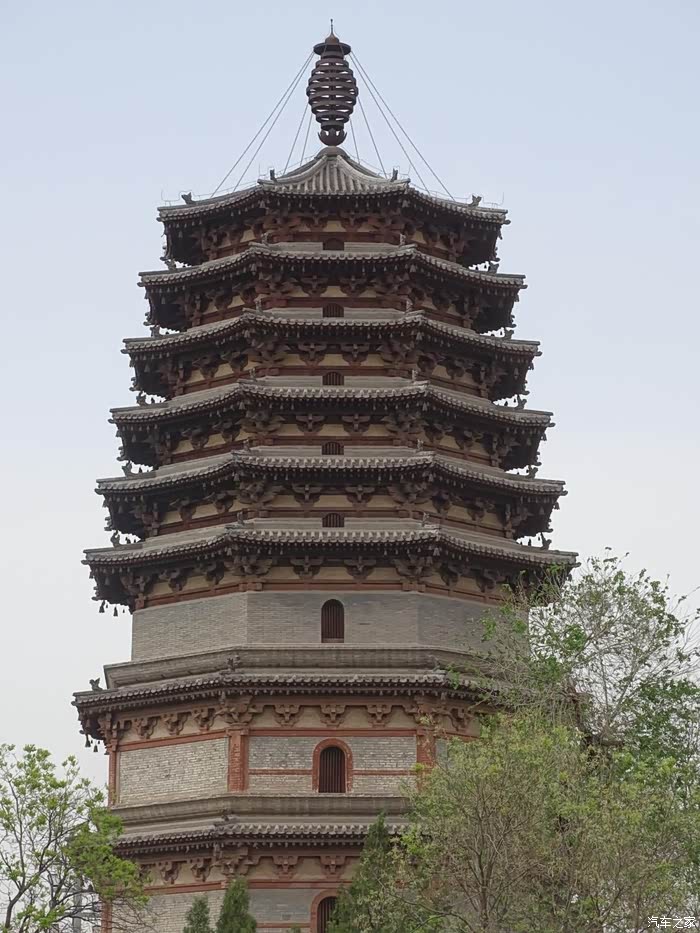 下砖上木抽梁换柱河北正定古建筑之旅之天宁寺凌霄塔