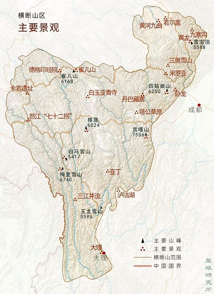 云贵川旅游线路地图图片