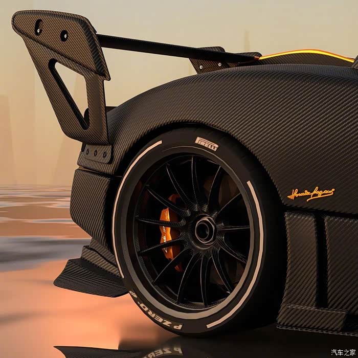 这款动感十足的帕加尼真是不错的,那很有个性的后视镜,动感轮毂