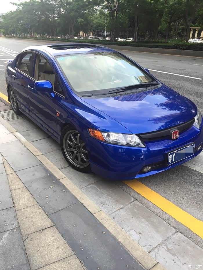 闷骚蓝第二季思域fa1改si尾翼