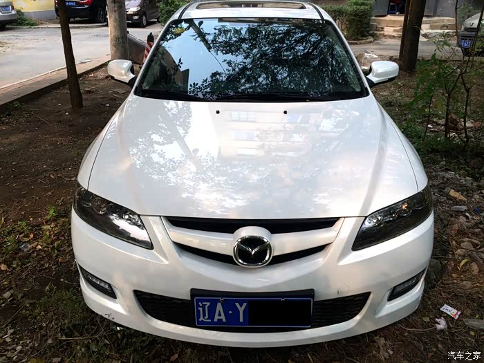 一周后补交提车作业白色马自达6自动时尚让我怎么不爱你