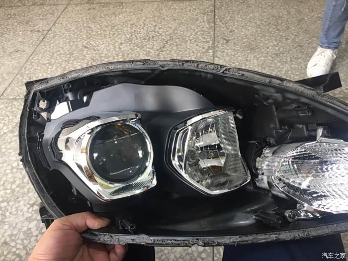 【图】替换308大灯总成再改氙气灯408白内障手术全程_标致408论坛