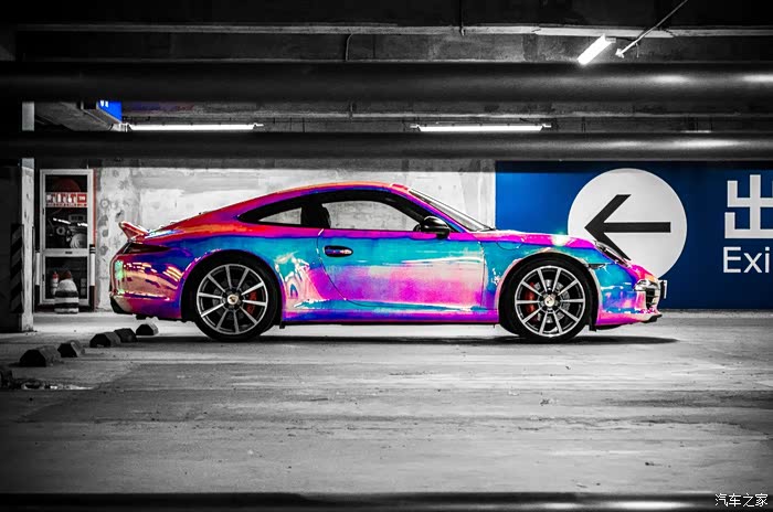 【图】单色的911看腻了 换个彩色的的911吧_保时捷911论坛_汽车之家