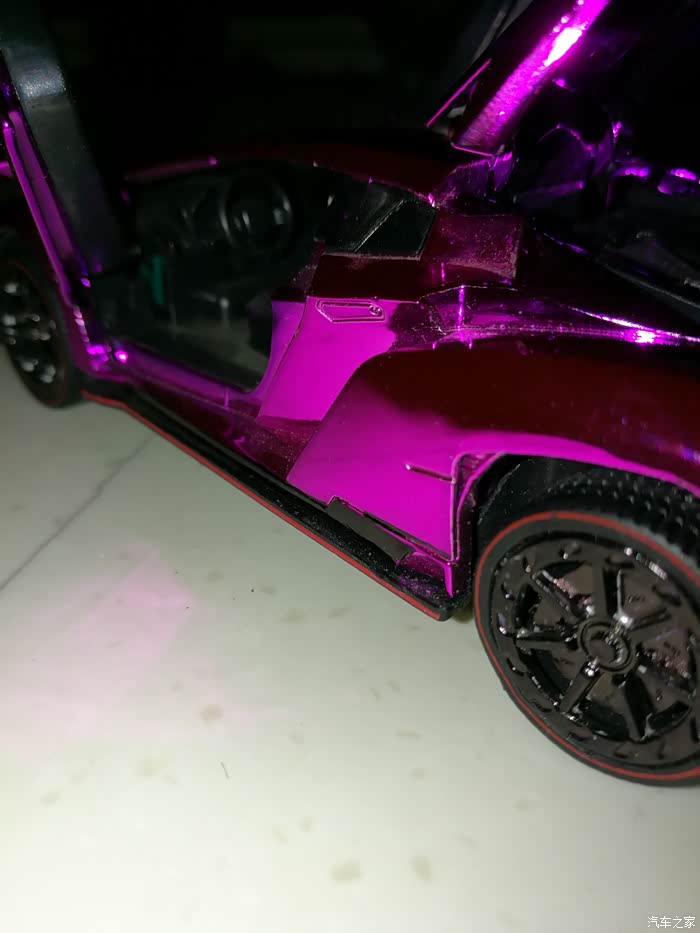 【图】我又来了啊哈哈,电镀粉兰博基尼!_模型论坛_汽车之家论坛