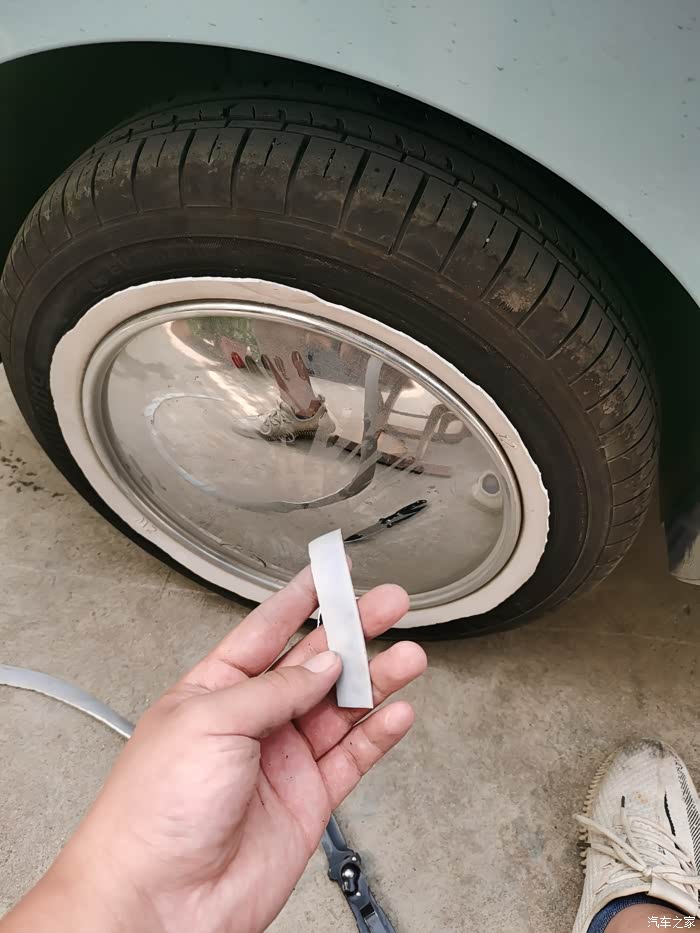 轮胎白边真不实用来看看我的轮胎要废